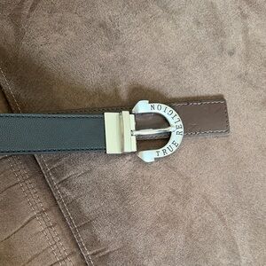 True Religion Brown and Silver Men's Bag